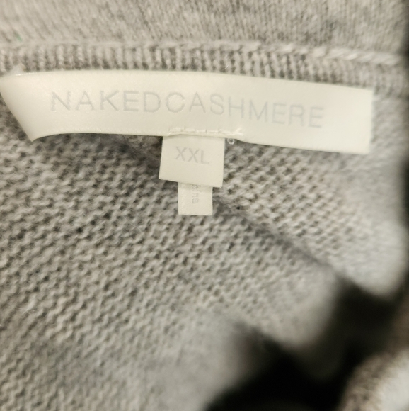 Mens naked cashmere zip up hoodie - Picture 5 of 6